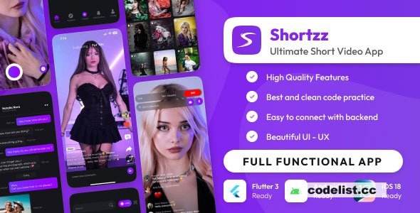 Shortzz - Tiktok Clone - Short Video App Live streaming App - 15 July 2025 &raquo; Premium Scripts, Plugins &amp; Mobile