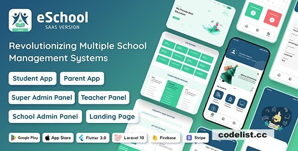 eSchool SaaS v1.6.0 - School Management System with Student - nulled
