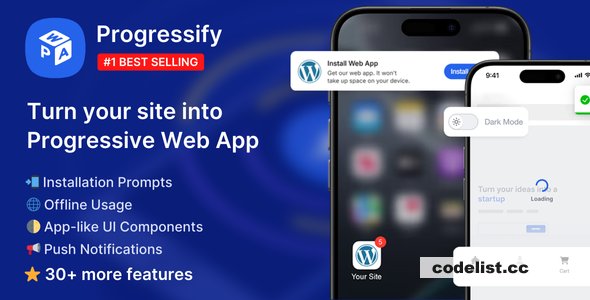 Progressify v1.2.5 - Progressive Web App (PWA) for WordPress